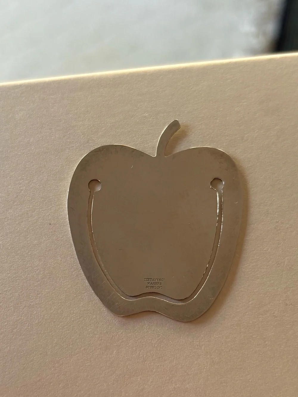 Tiffany & Co Sterling Silver Apple Bookmark